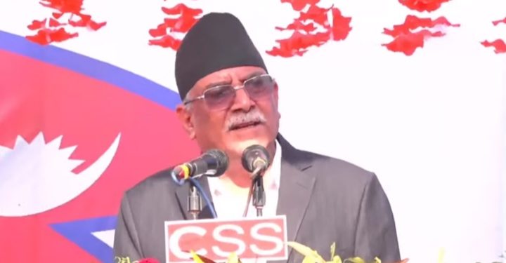 भरतपुरमा हँसिया हथौडामा भोट हाल्नुभएन भने देश दुर्घटनामा जान्छ : प्रचण्ड