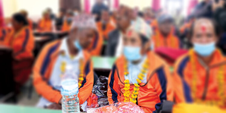 जाँडरक्सि खाने ६० जनालाई गाँउपालिकाले गर्यो सम्मान