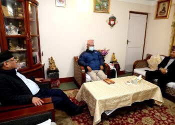 गठबन्धनमा सहभागी हुन माधव नेपाललाई प्रधानमन्त्री प्रचण्डको प्रस्ताव