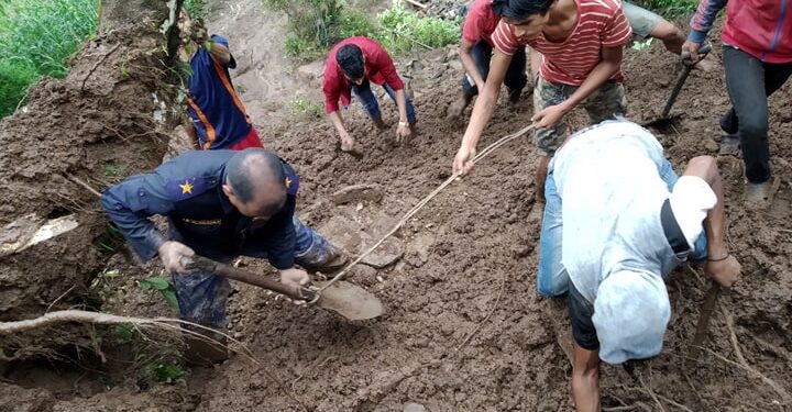 पहिरोमा पुरिएर एकै परिवारका चार जनाको मृत्यु , एक जना बेपत्ता