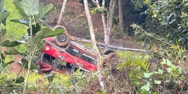 भोजपुरमा स्कारपियो दुर्घटना हुदाँ १० जना घाइते, दुईको अवस्था गम्भिर