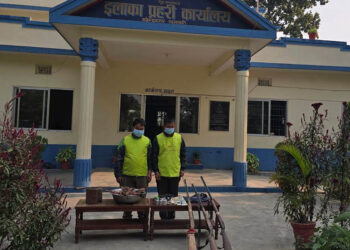 ३ थान भरुवा बन्दुक र मृगको मासुसहित २ जना पक्राउ